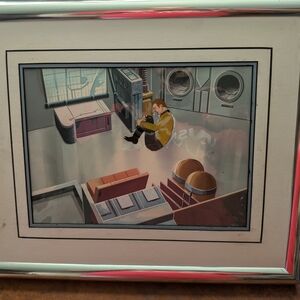 Star Trek animated series cell framed hand painted. Unique item for real fans.